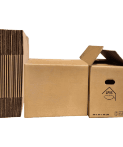 10 Cartons de Déménagement - 50x30x30cm - Supporte jusqu'à 25 kg